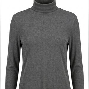 Fabletics Charcoal Gray Long Sleeve Cowlneck Top Shirt Sz XL